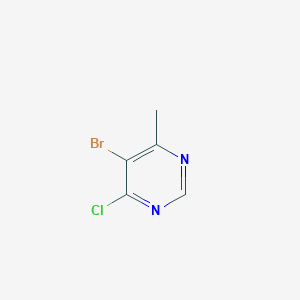 molecular formula C5H4BrClN2 B1275720 5-Bromo-4-chloro-6-methylpyrimidine CAS No. 3438-55-9