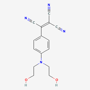 B1275725 [4-[Bis(2-hydroxyethyl)amino]phenyl]-1,1,2-ethylenetricarbonitrile CAS No. 56672-91-4