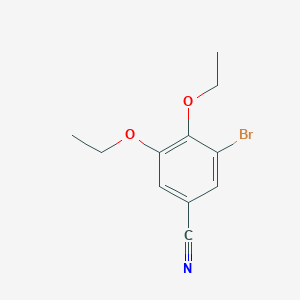 molecular formula C11H12BrNO2 B1275737 3-Bromo-4,5-diethoxybenzonitrile CAS No. 514856-13-4