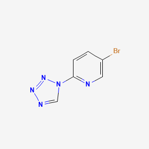 molecular formula C6H4BrN5 B1275747 5-bromo-2-(1H-tetrazol-1-yl)pyridine CAS No. 296796-44-6