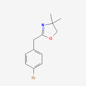 2-[(4-bromophenyl)methyl]-4,4-dimethyl-5H-1,3-oxazole