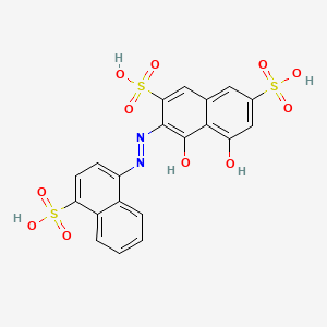 molecular formula C20H14N2O11S3 B1275759 酸性红60 CAS No. 5850-64-6
