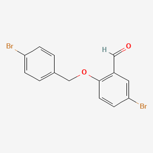 5-Bromo-2-[(4-bromobenzyl)oxy]benzaldehyde