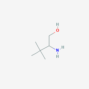 molecular formula C6H15NO B1275762 2-Amino-3,3-dimethylbutan-1-ol CAS No. 3907-02-6