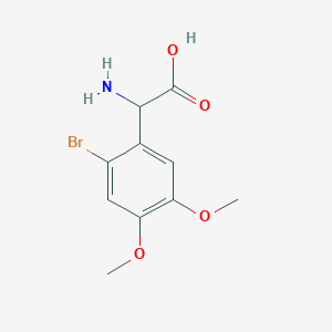 Amino(2-bromo-4,5-dimethoxyphenyl)acetic acid