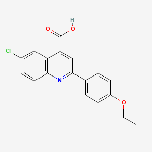 6-Chloro-2-(4-ethoxyphenyl)quinoline-4-carboxylic acid
