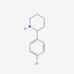 molecular formula C11H14BrN B1275789 2-(4-Bromophenyl)piperidine CAS No. 383128-14-1