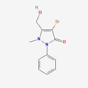 4-Bromo-3-(hydroxymethyl)-2-methyl-1-phenyl-3-pyrazolin-5-one