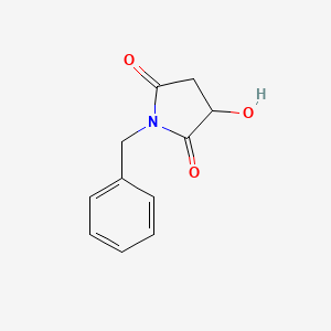 molecular formula C11H11NO3 B1275799 1-Benzyl-3-hydroxy-pyrrolidine-2,5-dione CAS No. 78027-57-3