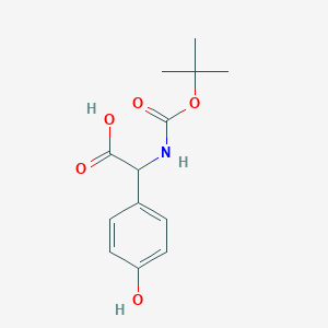 molecular formula C13H17NO5 B1275800 N-Boc-4-Hydroxyphenyl-DL-glycine CAS No. 53249-34-6