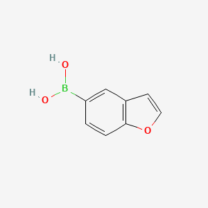 molecular formula C8H7BO3 B1275802 苯并呋喃-5-硼酸 CAS No. 331834-13-0