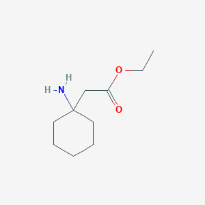molecular formula C10H19NO2 B1275803 Ethyl (1-aminocyclohexyl)acetate CAS No. 696645-77-9