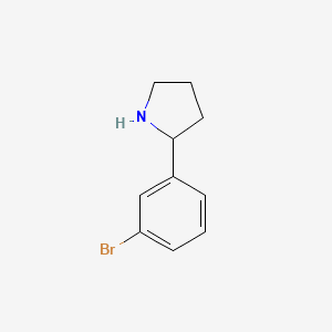 molecular formula C10H12BrN B1275804 2-(3-Bromophenyl)pyrrolidine CAS No. 383127-79-5