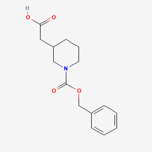molecular formula C15H19NO4 B1275820 N-Cbz-3-哌啶乙酸 CAS No. 86827-10-3