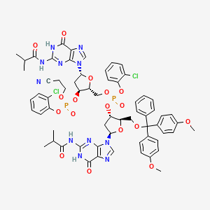 molecular formula C64H65Cl2N11O17P2 B12758240 Einecs 278-834-1 CAS No. 78098-94-9