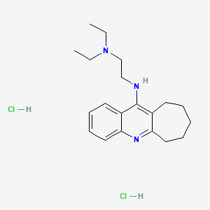 molecular formula C20H31Cl2N3 B12758249 1,2-Ethanediamine, N,N-diethyl-N'-(7,8,9,10-tetrahydro-6H-cyclohepta(b)quinolin-11-yl)-, dihydrochloride CAS No. 108154-76-3