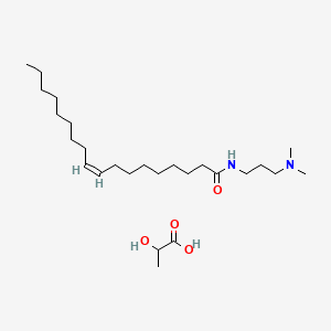 molecular formula C23H46N2O.C3H6O3<br>C26H52N2O4 B12758267 Oleamidopropyl dimethylamine lactate CAS No. 69898-44-8