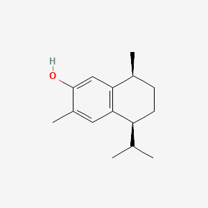 molecular formula C15H22O B12758289 cis-5,6,7,8-Tetrahydro-3,8-dimethyl-5-(1-methylethyl)-2-naphthalenol CAS No. 24406-03-9