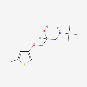 molecular formula C12H21NO2S B12758301 1-(tert-Butylamino)-3-(5-methyl-3-thienyloxy)-2-propanol CAS No. 86525-75-9