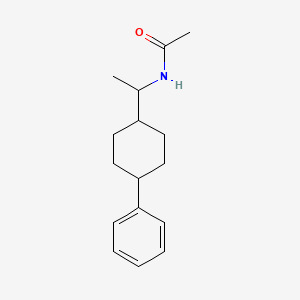 molecular formula C16H23NO B12758310 trans-N-(1-(4-Phenylcyclohexyl)ethyl)acetamide CAS No. 113538-35-5