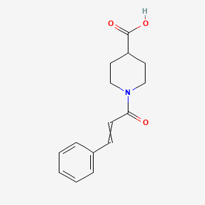molecular formula C15H17NO3 B1275834 1-(3-Phenylprop-2-enoyl)piperidine-4-carboxylic Acid 