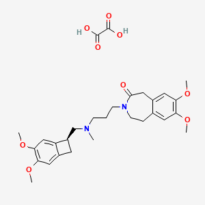 molecular formula C29H38N2O9 B12758366 Ivabradine oxalate CAS No. 1086026-42-7