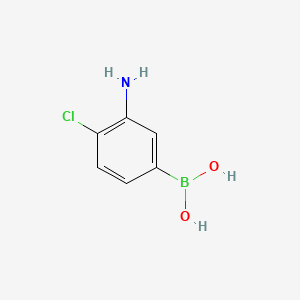 molecular formula C6H7BClNO2 B1275839 3-Amino-4-chlorophenylboronic acid CAS No. 850689-36-0