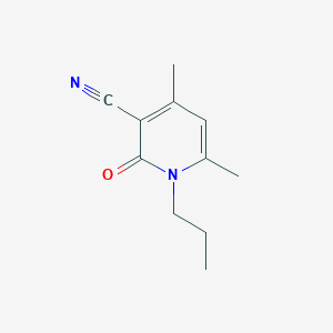 4,6-Dimethyl-2-oxo-1-propyl-1,2-dihydropyridine-3-carbonitrile