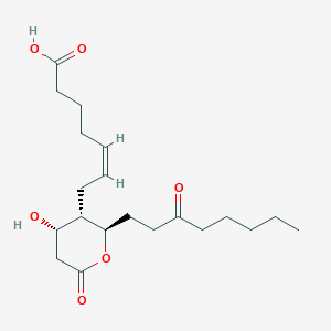 molecular formula C20H32O6 B12758532 Thrombox-5-en-1-oic acid, 9-hydroxy-11,15-dioxo-, (5Z,9alpha)- CAS No. 79250-58-1