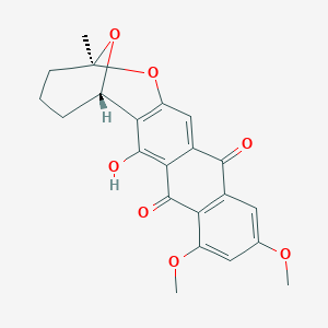 molecular formula C22H20O7 B12758553 Averufin dimethyl ether CAS No. 61470-56-2