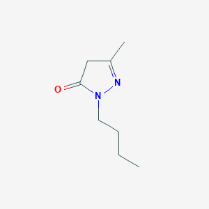 molecular formula C8H14N2O B1275857 2-丁基-5-甲基-2,4-二氢-3H-吡唑-3-酮 CAS No. 65156-70-9