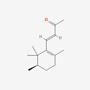 molecular formula C14H22O B12758600 (+)-beta-Irone CAS No. 35124-15-3