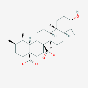 molecular formula C32H50O5 B12758661 Dimethyl quinovate CAS No. 6004-11-1