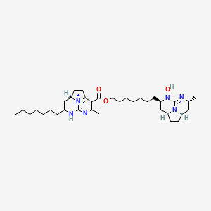 molecular formula C35H57N6O3+ B12758709 Batzelladine I CAS No. 188112-86-9