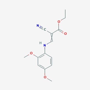 Ethyl 2-cyano-3-(2,4-dimethoxyanilino)prop-2-enoate