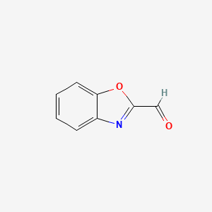 molecular formula C8H5NO2 B1275878 Benzooxazole-2-carbaldehyde CAS No. 62667-25-8