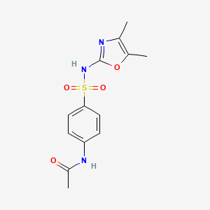 molecular formula C13H15N3O4S B1275880 N-[4-[(4,5-二甲基-1,3-恶唑-2-基)磺酰胺基]苯基]乙酰胺 CAS No. 36326-07-5