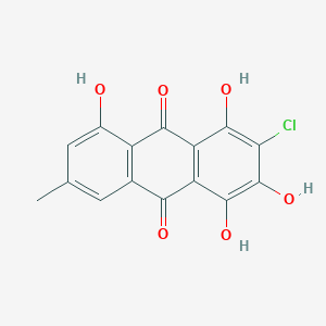 molecular formula C15H9ClO6 B12758820 Valsarin CAS No. 22851-88-3