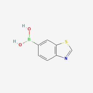 molecular formula C7H6BNO2S B1275884 Benzo[d]thiazol-6-ylboronic acid CAS No. 499769-91-4