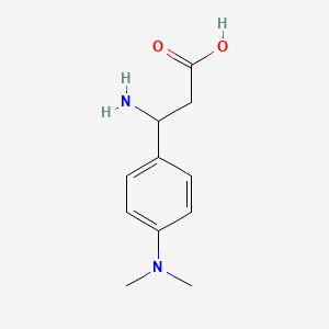molecular formula C11H16N2O2 B1275892 3-Amino-3-[4-(dimethylamino)phenyl]propanoic acid CAS No. 282524-80-5