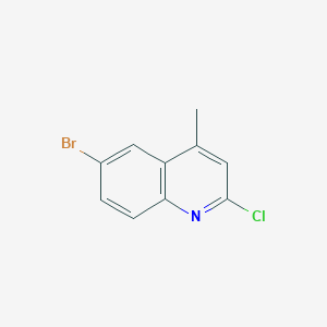 molecular formula C10H7BrClN B1275893 6-Bromo-2-chloro-4-methylquinoline CAS No. 3913-19-7