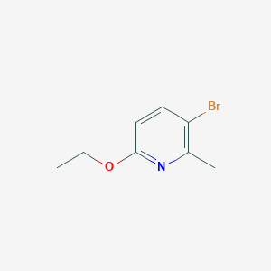 molecular formula C8H10BrNO B1275897 3-Bromo-6-ethoxy-2-methylpyridine CAS No. 610278-93-8