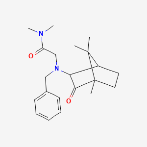 molecular formula C21H30N2O2 B12758996 2-(Benzyl(2-oxo-3-bornyl)amino)-N,N-dimethylacetamide CAS No. 97658-04-3