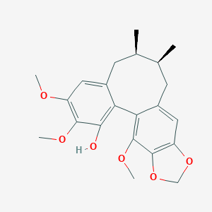 molecular formula C22H26O6 B012759 (+/-)-Gomisin M1 CAS No. 102681-52-7