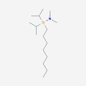 molecular formula C16H37NSi B127590 1,1-Diisopropyl-N,N-dimethyl-1-octylsilanamine CAS No. 151613-25-1