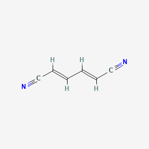 molecular formula C6H4N2 B12759020 trans,trans-Mucononitrile CAS No. 821-60-3