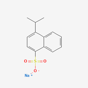 molecular formula C13H13NaO3S B12759117 Sodium 4-(1-methylethyl)naphthalene-1-sulphonate CAS No. 55184-48-0