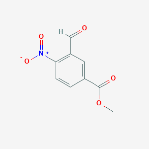 molecular formula C9H7NO5 B127592 Methyl 3-formyl-4-nitrobenzoate CAS No. 148625-35-8