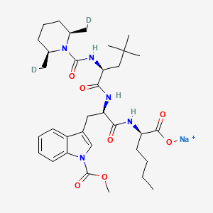 molecular formula C34H50N5NaO7 B12759200 Aay8R26vdx CAS No. 2364572-10-9