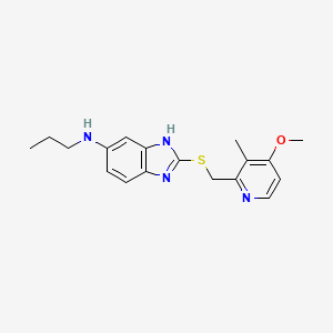 molecular formula C18H22N4OS B12759237 Ilaprazole metabolite M9 CAS No. 1298015-58-3